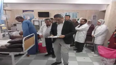 وكيل صحة المنوفية يحيل المتغيبين بمستشفى الشهداء للتحقيق