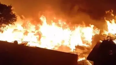 إصابة شخص في حريق بمنزل في قرية ميت عنتر بالدقهلية