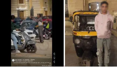 القبض على سائق توك توك أحدث تلفيات بسيارة ملاكي وفر هاربا