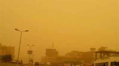 الأرصاد تحذر من عاصفة رملية تهدد الرؤية الأفقية وتتقدم نحو شمال الوجه البحرى