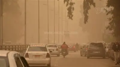 عاصفة ترابية قوية تضرب الجيزة وتتسبب في تدهور حاد للرؤية وحركة المرور