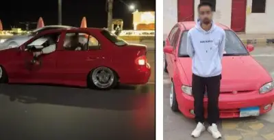 ضبط قائد سيارة ملاحق لسيرته برعونة في السويس يعرض حياة المواطنين للخطر