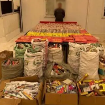 ضبط شخص في القاهرة بحوزته مليوني قطعة نارية بتهمة الاتجار في الألعاب النارية