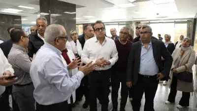 وزير الصحة يتفقد مستشفى مدينة نصر للتأمين الصحي ويوجه باستكمال أعمال التطوير