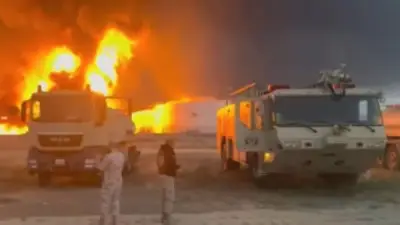 طائرة مسيرة إيرانية تستهدف منشأة تخزين لـ