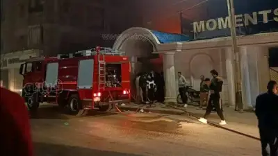 سيطرة الحماية المدنية على حريق قاعة أفراح شهيرة بالشرقية دون إصابات