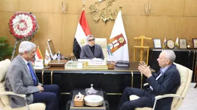 محافظ الوادي الجديد تتابع تطورات مشروع إنتاج حامض الفوسفوريك مع شركاء صينيين