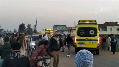 إصابة ثلاثة أشخاص في حادث انقلاب سيارة ملاكي على طريق منية سندوب – نقيطة بالدقهلية