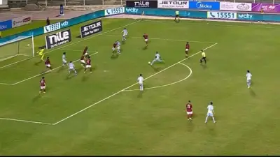 سيراميكا يتقدم على الأهلي بهدف في الشوط الأول من لقاء الدوري المصري الممتاز