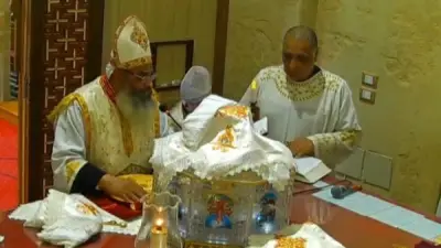 احتفالات مهيبة للأقباط في كفر الشيخ بخميس العهد ضمن أسبوع الآلام