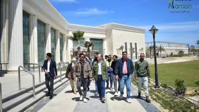 وفد الخارجية يتفقد اللمسات النهائية لمركز المؤتمرات الدولي بالعلمين الجديدة