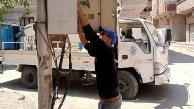 سفاجا تشهد حملة صيانة مكثفة لأعمدة الإنارة لتعزيز الأمان في الشوارع