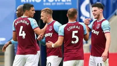 وست هام يونايتد يتقدم على وولفرهامبتون بهدف مبكر في الدوري الإنجليزي