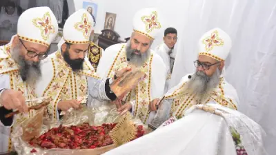 كنائس كفر الشيخ تحتفل بقداس عيد القيامة وسط أجواء بهيجة وفرحة عارمة