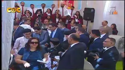 البابا تواضروس الثاني يستقبل أبناء الكنيسة القبطية الأرثوذكسية للتهنئة بعيد القيامة المجيد