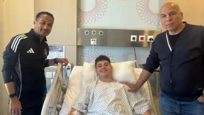 يوسف وسليمان يزوران بلال عطية بعد جراحة الركبة ويدعمانه معنوياً