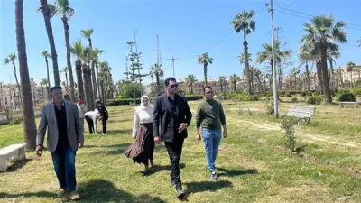 محافظ الدقهلية يشرف على استعدادات مدينة جمصة لاستقبال زوار شم النسيم