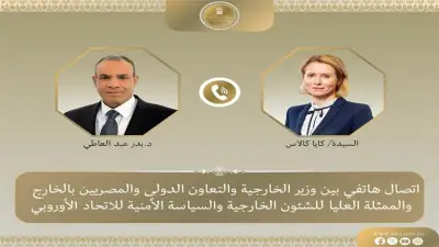 وزير الخارجية المصري يبحث مع المسؤولة الأوروبية سبل خفض التصعيد العسكري في المنطقة