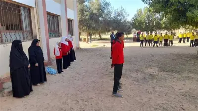 وداع مؤثر لتلميذ 