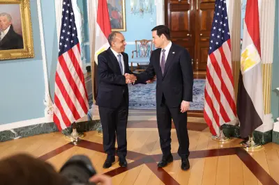 وزير الخارجية المصري يبحث مع نظيره الأمريكي تعزيز التعاون التجاري والأوضاع بالمنطقة