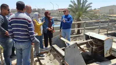جولة رئيس شركة مياه الفيوم لمحطتي دفنو وتطون لتفقد سير العمل والالتزام بالمعايير البيئية