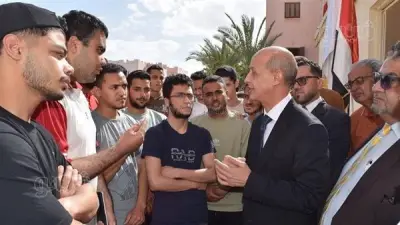 رئيس جامعة بني سويف يتفقد المدن الجامعية ويستمع لمقترحات الطلاب لتحسين الخدمات