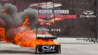 شيري تنجح في اختبار سلامة بطارية CSH الهجينة باللهب المكشوف في ماليزيا