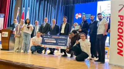 فريق HUM بهندسة المطرية يتوج بالمركز الأول في مسابقة ELEVATE & Shake الهندسية