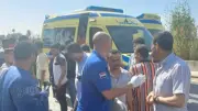 مصرع شخص وإصابة 13 في انقلاب سيارة ربع نقل بالمنيا