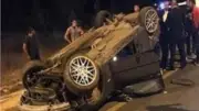 مصرع 3 أشخاص في انقلاب سيارة ملاكى على طريق قنا الصحراوي الغربي