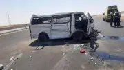 مصرع 3 وإصابة 9 في حادث تصادم ميكروباص بشجرة على طريق مصر–أسوان بسوهاج