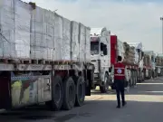 الهلال الأحمر المصري يرسل قافلة مساعدات جديدة لغزة تحمل 5770 طناً