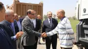 محافظ المنيا يتفقد اصطفاف معدات النظافة والرصف بمغاغة ويؤكد جاهزيتها