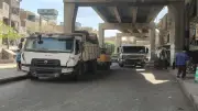 محافظ الجيزة يتابع أعمال النظافة والتطوير بكوبري المنيب