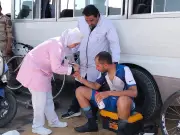 الرعاية الصحية تشارك في تأمين بطولة الجمهورية للدراجات