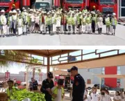 زيارة طلابية للإدارة العامة للحماية المدنية بالجيزة للتعريف بدور رجل الشرطة