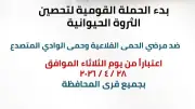 انطلاق الحملة القومية لتحصين الماشية ضد الحمى القلاعية والوادي المتصدع بالشرقية