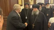 وفد كنسي يقدم العزاء لمدبولي في وفاة والده بحضور قيادات الكنيسة