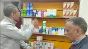 ضبط أدوية مجهولة المصدر داخل صيدليتين بدون ترخيص في حملة تموينية ببني سويف