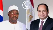 السيسي ورئيس جامبيا يتفقان على توسيع التعاون التجاري والاستثماري والصحي بين البلدين