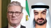 محمد بن زايد وكير ستارمر يناقشان الأوضاع الإقليمية وسط تصاعد التوترات العسكرية