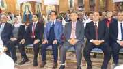 محافظ القليوبية يشارك في قداس عيد القيامة بكنيسة العذراء ببنها وسط حضور قيادي
