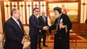 وزير التموين يهنئ البابا تواضروس الثاني بعيد القيامة المجيد في الكاتدرائية المرقسية