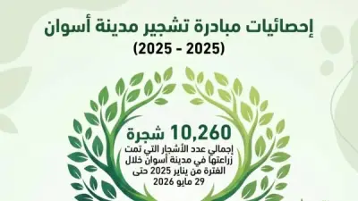أسوان تتحول إلى الأخضر.. زراعة 10 آلاف شجرة في مختلف المدن