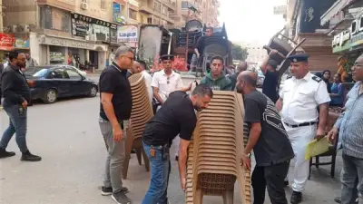 إغلاق 11 منشأة مخالفة بالطالبية وإزالة أدوار غير مرخصة بالهرم