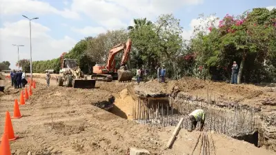 محافظ القاهرة يتفقد مشروع تطوير البنية التحتية لخط مياه 1500 مم