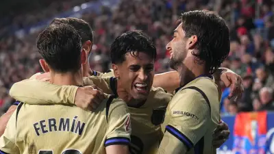 برشلونة يهزم أوساسونا 2-1 ويقترب من لقب الدوري الإسباني