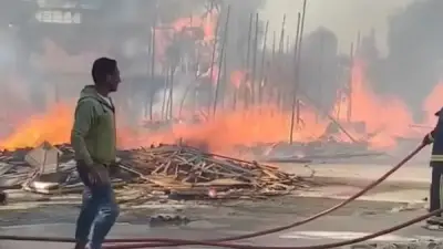 التحقيق في حريق لوكيشن مسلسل بيت بابا 2 بمدينة الإنتاج الإعلامي