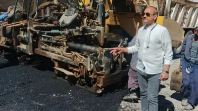 محافظ أسيوط يتابع رصف شوارع منفلوط ضمن خطة 2025-2026