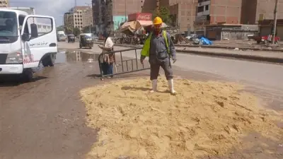 الداخلية توضح حقيقة التكدسات بمحور 26 يوليو: غلق فتحة عشوائية وإصلاح هبوط أرضي